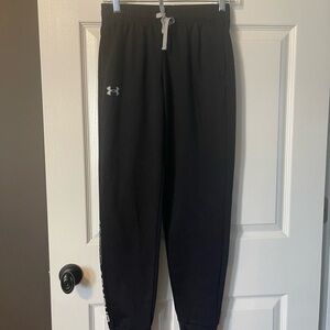 Under Armour Kids Black Sweatpants with Gray Accents